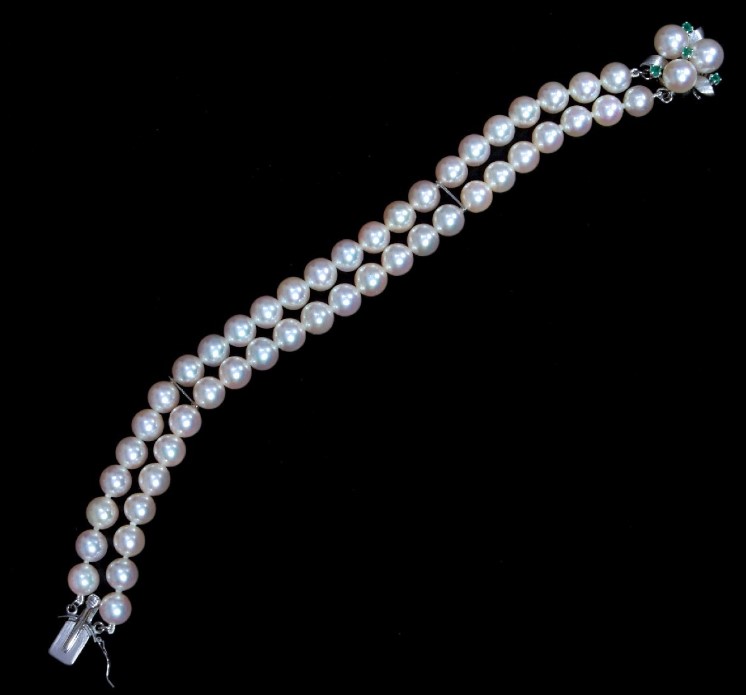 ミキモト ブレスレット 花珠真珠 買取 ｜6.5~7.0mm 26.6gを高価買取しました。