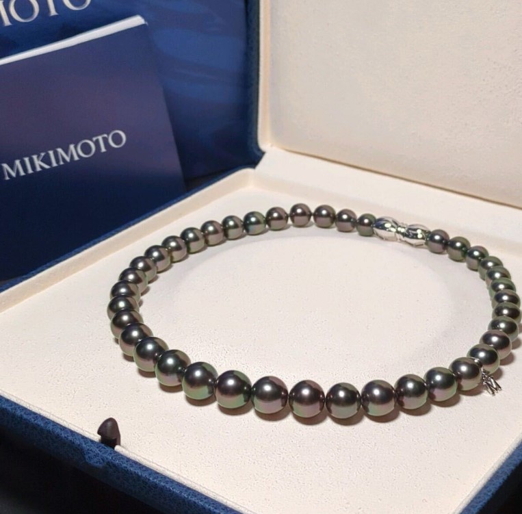 ミキモト 黒蝶真珠 大阪 買取 ｜ネックレス 8.5～11.0mmを高価買取しました。