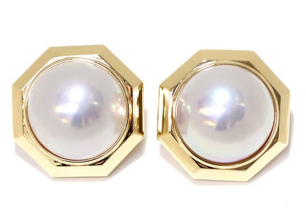 ミキモト ピアス・イヤリング マベ真珠 買取 ｜約14.6mm 約12.3gを高価買取しました。