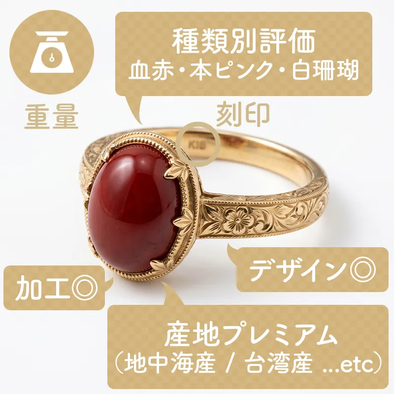 銀座リパールの珊瑚査定イメージ