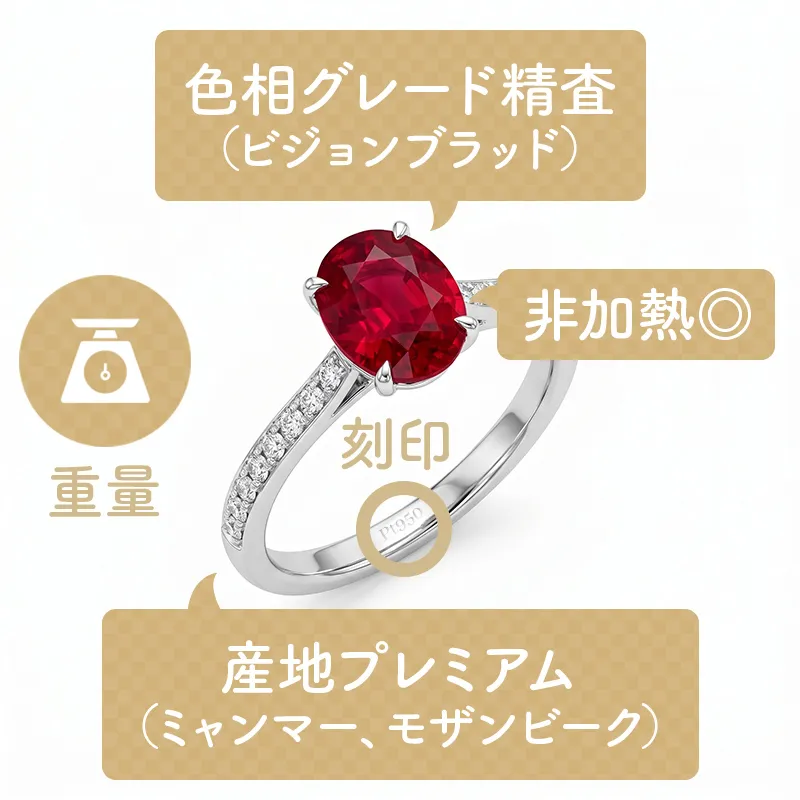 ルビー買取価格相場 | 宝石買取専門店 銀座リパール