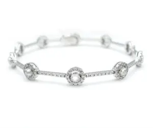 ダイヤモンド バングル 買取価格 ｜ダイヤモンド [MIKIMOTO(ミキモト)ダイヤモンド ブレスレット ローズカットダイヤ入り]を買取しました。【真珠買取リパール】