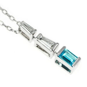 パライバトルマリン 相場 ｜貴金属[ミキモト K18WG ブラジル産パライバトルマリン ダイヤモンド ペンダントネックレス 0.27ct D0.31ct]を買取しました。【真珠買取リパール】