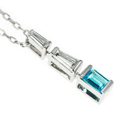 パライバトルマリン 相場 ｜貴金属[ミキモト K18WG ブラジル産パライバトルマリン ダイヤモンド ペンダントネックレス 0.27ct D0.31ct]を買取しました。【真珠買取リパール】