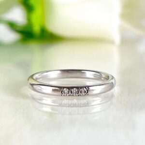 pt950 買取 ｜ダイヤモンド[Pt950 ダイヤモンド ピンキーリング]を買取しました。【真珠買取リパール】