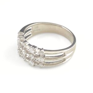 ダイヤモンド 指輪 買取 ｜ダイヤモンド[メレダイヤ デザインリング プラチナ 指輪 リング 16.5号 Pt900]を買取しました。【真珠買取リパール】