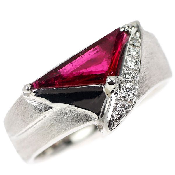 ルベライト 買取 ｜ルビー[Pt900 ルベライト ダイヤモンド リング 0.68ct D0.06ct]を買取しました。【真珠買取リパール】