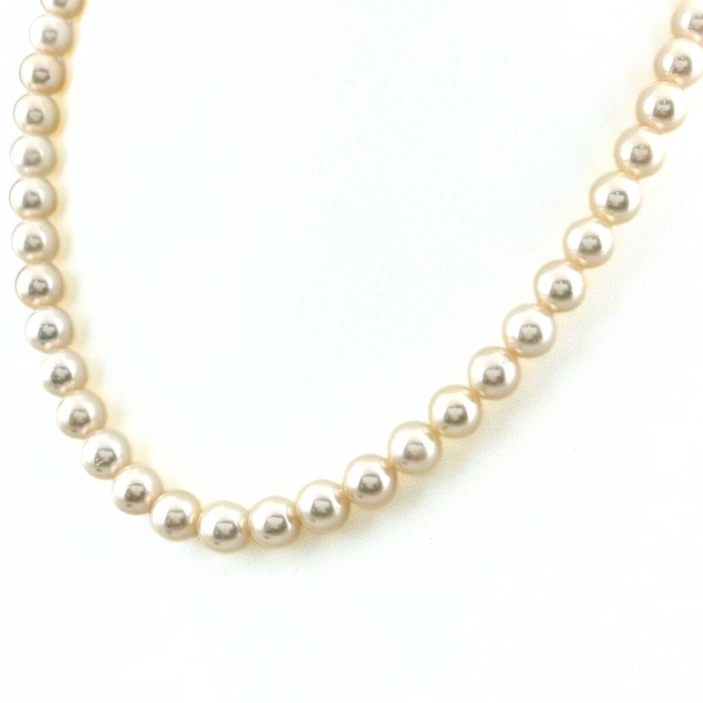 真珠のネックレス 買取相場 ｜アコヤ真珠[タサキ TASAKI パール デザインネックレス silver 真珠 シルバー ネックレス SV パール レディース]を買取しました。【真珠買取リパール】