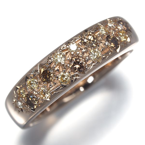 ブラウンダイヤモンド 価値｜ダイヤモンド[タサキリング イエロー&ブラウンダイヤモンド 0.26ct]を買取しました。【真珠買取リパール】