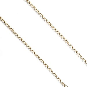 18金買取価格 田中貴金属 ｜貴金属[チェーンネックレス カットアズキ 38cm K18YG]を買取しました。【真珠買取リパール】