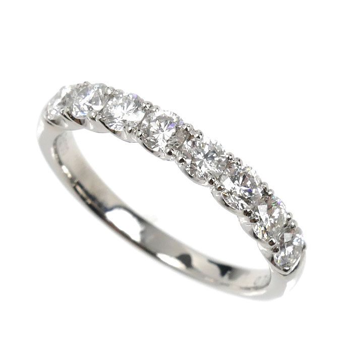 プラチナ 900 買取価格｜ダイヤモンド[ メルカリShops  1 / 7 Ponte Vecchio ポンテヴェキオ Pt900プラチナ ハーフエタニティ リング・指輪 ダイヤモンド0.73ct 11号 3.4g 訳あり品]を買取しました。【真珠買取リパール】