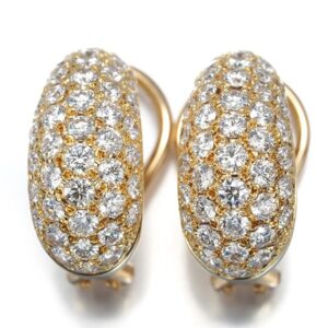 ダイヤモンド イヤリング 買取相場｜ダイヤモンド[ミキモト イヤリング ダイヤ ダイヤモンド 0.95ct/0.95ct パヴェ K18YG]を買取しました。【真珠買取リパール】