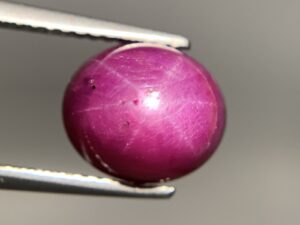 ルビー 相場 ｜ルビー[スタールビー 天然 6.085ct 宝石ソーティング付き 9.5㎜×8.1㎜×7.3㎜ ルース（ 裸石 ）]を買取しました。【真珠買取リパール】