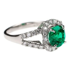 エメラルド 指輪 買取相場 ｜エメラルド[Pt900 コロンビア産 エメラルド ダイヤモンド リング 1.47ct D0.67ct]を買取しました。【真珠買取リパール】