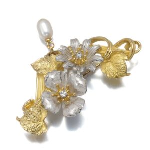 真珠のネックレス 買取相場 ｜アコヤ真珠[AsTime 石川暢子 ブローチ兼ペンダントトップ パール 真珠 4.7mm]を買取しました。【真珠買取リパール】