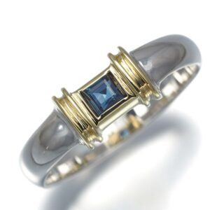 サファイア 値段 相場 ｜サファイア[ティファニー リング サファイア スクエア 14号 シルバー 925/K18YG]を買取しました。【真珠買取リパール】