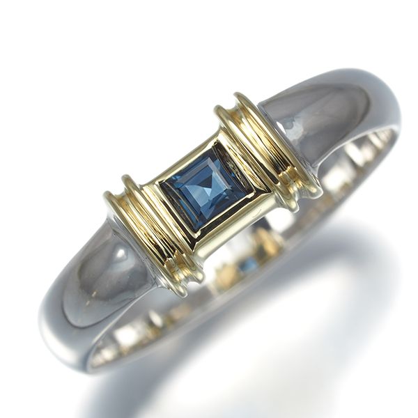 サファイア 値段 相場 ｜サファイア[ティファニー リング サファイア スクエア 14号 シルバー 925/K18YG]を買取しました。【真珠買取リパール】