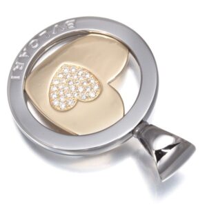 ブルガリ ネックレス ダイヤ｜ダイヤモンド[ブルガリ ペンダントトップ ダイヤ ダイヤモンド トンドハート パヴェ K18YG/SS]を買取しました。【真珠買取リパール】