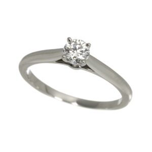 0.23カラット ｜ダイヤモンド[カルティエ Cartier ソリテール ダイヤ 0.23ct E/VVS2/3EX #47 リング Pt プラチナ 指輪 Solitaire Ring【証明書・鑑別書付き】]を買取しました。【真珠買取リパール】