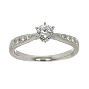 パヴェ ダイヤ メレダイヤ 違い ｜ダイヤモンド[タサキ TASAKI ピアチェーレ パヴェ ダイヤ 0.31ct D/VS1/3EX 0.08ct 9号 リング Pt 田崎真珠 指輪 Ring【証明書・鑑定書付き】]を買取しました。【真珠買取リパール】