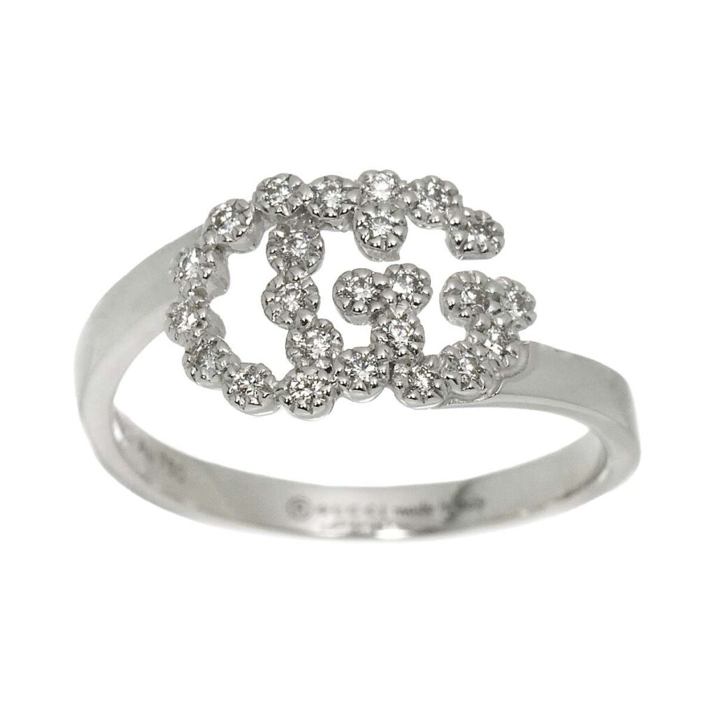 750 刻印 ｜ダイヤモンド[グッチ GUCCI GG ランニング #7 リング ダイヤ K18 WG ホワイトゴールド 750 指輪]を買取しました。【真珠買取リパール】