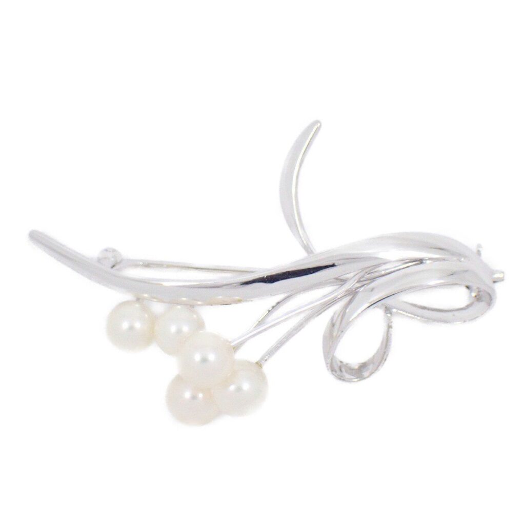 真珠買い取り ｜アコヤ真珠[ミキモト リング ブラックパール 真珠 13.0mm ダイヤ ダイヤモンド 0.42ct 12号 Pt950 保証書/鑑]を買取しました。【真珠買取リパール】