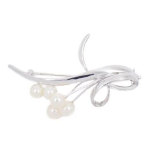 真珠買い取り ｜アコヤ真珠[ミキモト リング ブラックパール 真珠 13.0mm ダイヤ ダイヤモンド 0.42ct 12号 Pt950 保証書/鑑]を買取しました。【真珠買取リパール】