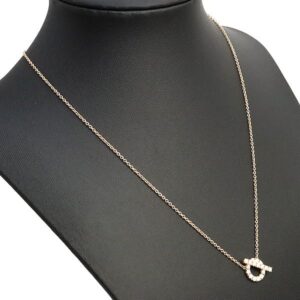 18金 ダイヤ ネックレス 相場｜ダイヤモンド[エルメス HERMES フィネス ダイヤ ネックレス K18PG ダイヤモンド D0.46ct 約4.1g ]を買取しました。【真珠買取リパール】