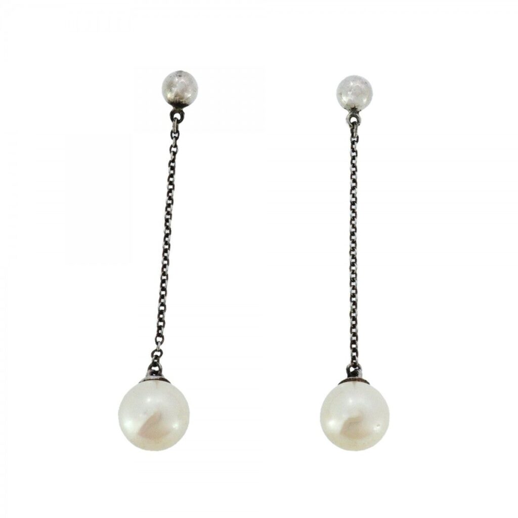 真珠 買取 ｜アコヤ真珠[ティファニー ピアス ジークフェルド シルバー925 パール]を買取しました。【真珠買取リパール】