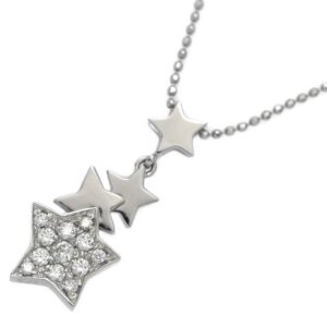 k14wg 買取 価格 ｜ダイヤモンド[1点モノ ダイヤモンド スターモチーフ ネックレス ペンダント K14WG 585-3.0g ホワイトゴールド]を買取しました。【真珠買取リパール】