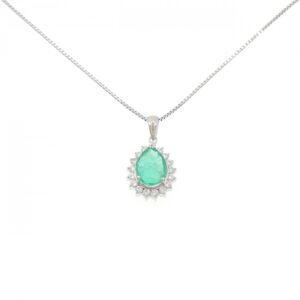 プラチナ 900 買取価格 ｜エメラルド[PT900/PT850 エメラルド ネックレス 2.93CT]を買取しました。【真珠買取リパール】