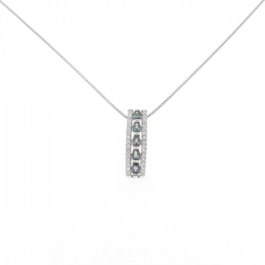 pt850 買取価格 ｜ダイヤモンド[PT900/PT850 アレキサンドライト ネックレス 0.54CT]を買取しました。【真珠買取リパール】