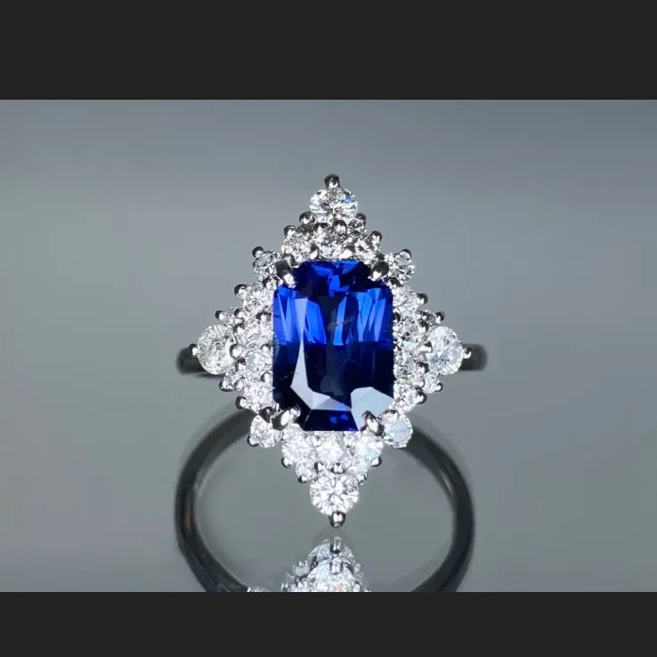 非加熱サファイア 見分け方 ｜サファイア[サファイア 2.33ct ロイヤルブルー Royal Blue 非加熱 NoHeat AIGS鑑別書 D0.80ct PT900 6.2g 指輪 （JP13号）]を買取しました。【真珠買取リパール】