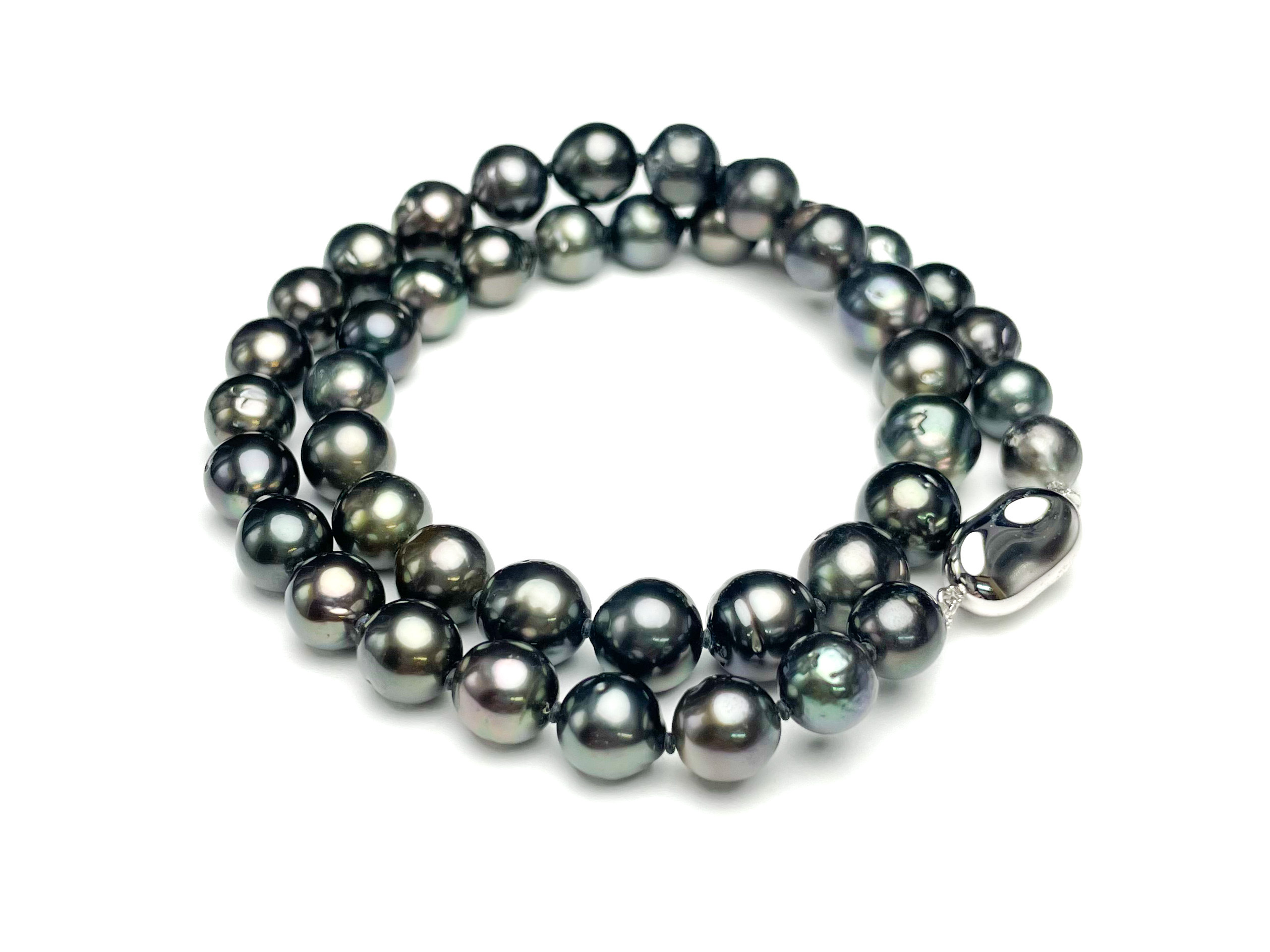 南洋黒蝶真珠 ネックレス 8.5-10.5mm