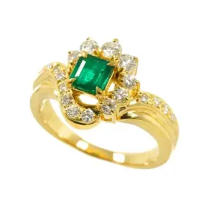 エメラルド 価格｜エメラルド[ TASAKIリング エメラルド 0.30ct ダイヤ 0.43ct K18YG]を買取しました。【真珠買取リパール】