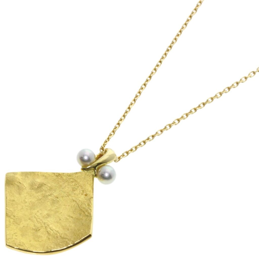 22k 買取 ｜アコヤ真珠[MIKIMOTO ミキモト パール 真珠 ネックレス K22YG K18YG レディース]を買取しました。【真珠買取リパール】