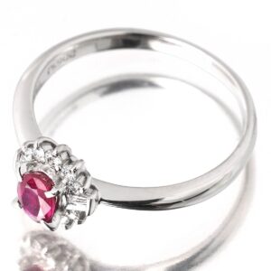 メレダイヤ 価格表 ｜ルビー[ルビー メレダイヤ Pt900 デザインリング ルビー 0.43ct ダイヤモンド Pt900 13号 ]を買取しました。【真珠買取リパール】