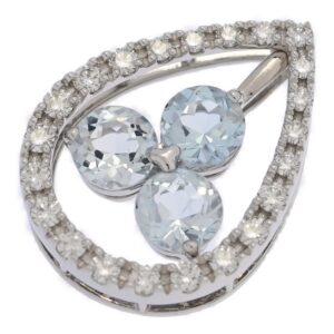 ダイヤモンド 0.3カラット 値段 ｜ダイヤモンド[タサキ・田崎真珠 3way アクアマリン アクワマリン ダイヤモンド ペンダントトップ/K18WG-3.6g]を買取しました。【真珠買取リパール】