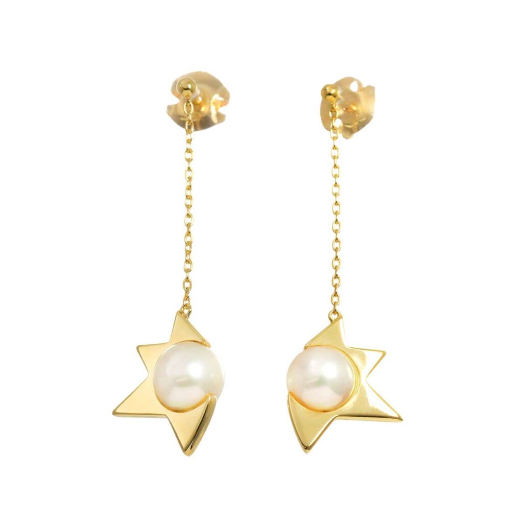 タサキ イヤリング ない ｜真珠[タサキ TASAKI コメット プラス アコヤ真珠 7.0mm ピアス K18 YG 750 パール]を買取しました。【真珠買取リパール】