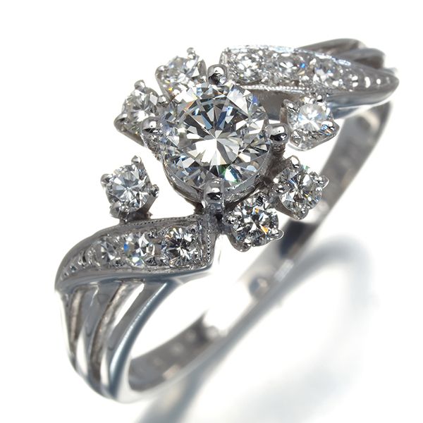 4カラット ダイヤ 値段 ｜ダイヤモンド[ミキモト リング ダイヤ ダイヤモンド 0.65ct ソリティア 14.5号 K14WG]を買取しました。【真珠買取リパール】