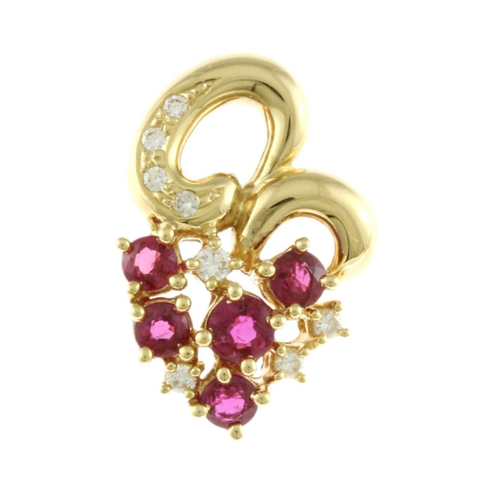 ルビー 買取 ｜ルビー[ペンダントトップ 18金 K18イエローゴールド ルビー]を買取しました。【真珠買取リパール】