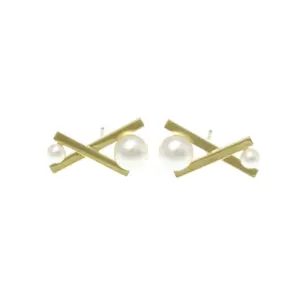 真珠買取値段つかない ｜アコヤ真珠 [タサキ バランス クロス ピアス]を買取しました。【真珠買取リパール】