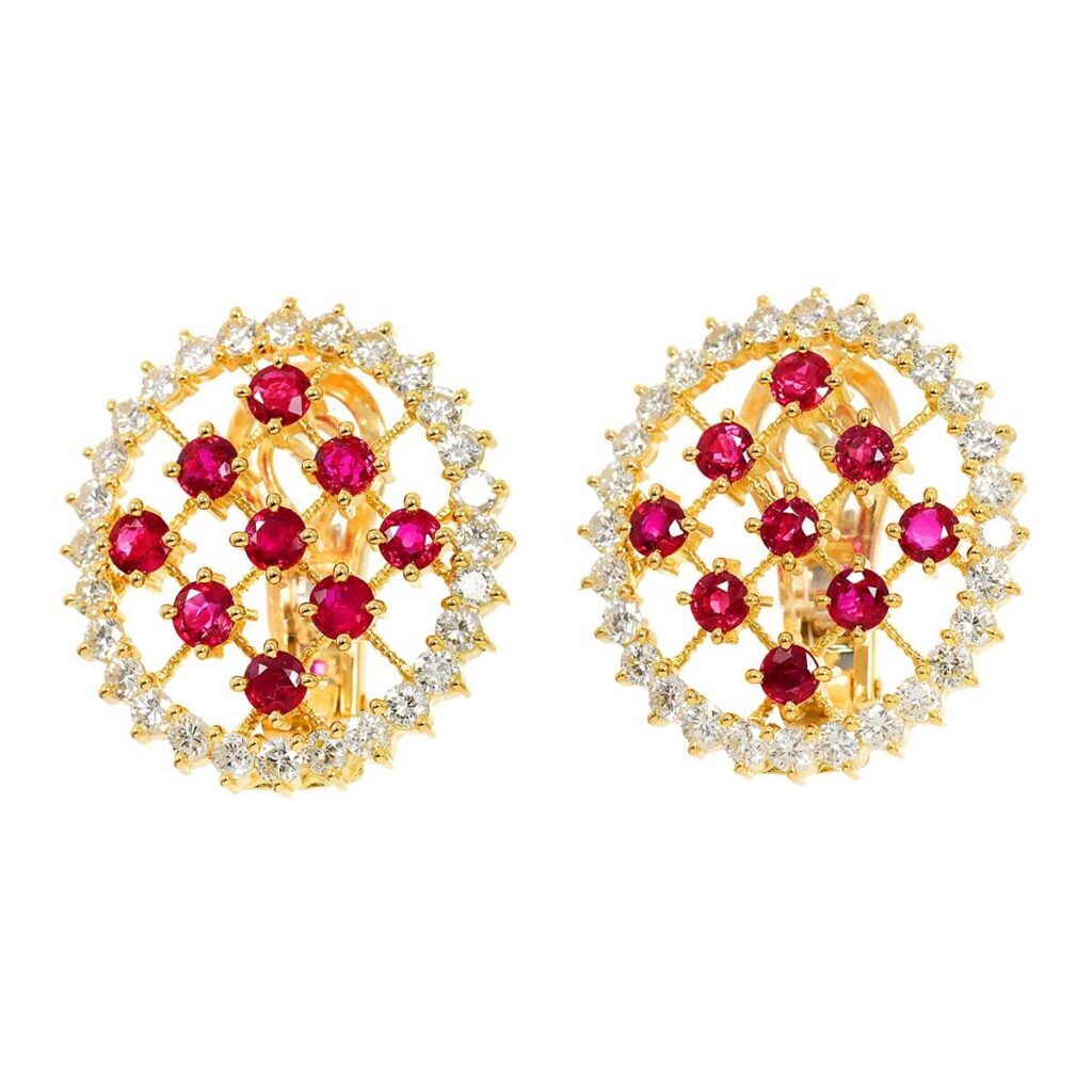 ルビー 1カラット 買取価格 ｜ルビー[タサキ TASAKI ルビー ダイヤ 1.33ct/1.33ct ピアス K18 YG イエローゴールド 750]を買取しました。【真珠買取リパール】