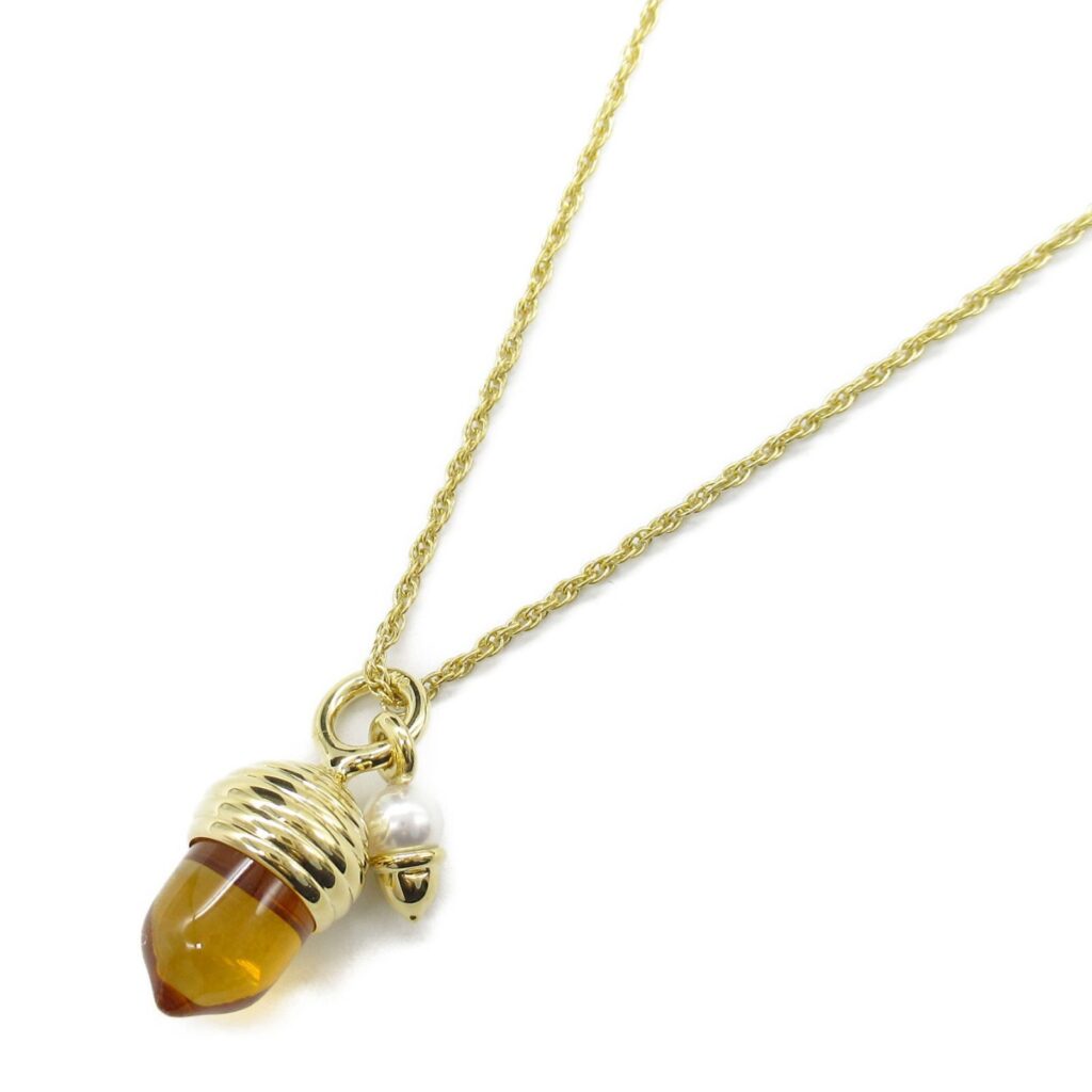 シトリン 買取 ｜貴金属[MIKIMOTO ネックレス シトリン パール K18YG]を買取しました。【真珠買取リパール】