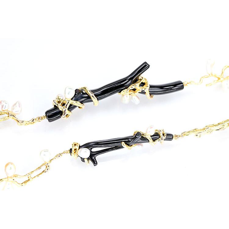 黒 珊瑚 価値 ｜珊瑚 [田崎真珠 クロサンゴ ネックレス アコヤパール K14YG 黒珊瑚]を買取しました。【真珠買取リパール】