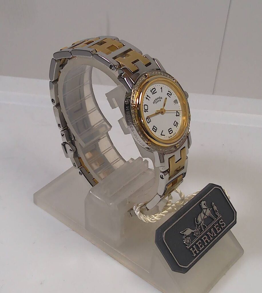 エルメス アクセサリー 買取 ｜ダイヤモンド [エルメスクリッパー ダイヤモンドベゼル]を買取しました。【真珠買取リパール】