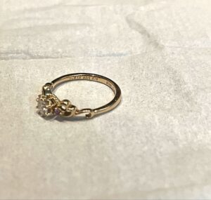 0.03カラット 大きさ ｜ダイヤモンド[K18 リング ピンクダイヤ 0.03カラット 指輪 18金 ダイヤモンド]を買取しました。【真珠買取リパール】