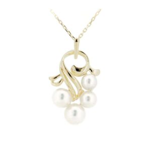 18金 ネックレス 相場 ｜アコヤ真珠[ミキモト パール ネックレス 6.9ミリ K18YG]を買取しました。【真珠買取リパール】