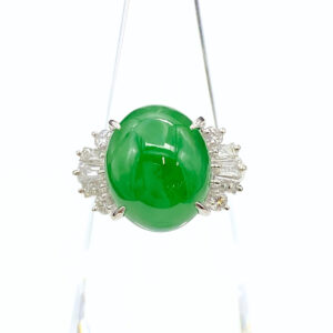 ヒスイ 買取 ｜ダイヤモンド[TASAKI 翡翠 デザインリング プラチナ メレダイヤ 8号 Pt900]を買取しました。【真珠買取リパール】