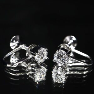 pt900 買取価格 ｜Pt900 [0.26ct 天然ダイヤモンドイヤリング]を買取しました。【真珠買取リパール】